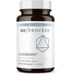 MD Process GlucoBerry 30 capsules bottle front view showing blood sugar support formula