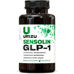 UMZU Sensolin GLP 1 Support 60 capsules front view bottle on a clean background.