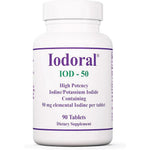 Optimox Iodoral 50 mg 90 tablets front bottle view high potency iodine supplement