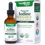 LIQUIDHEALTH USDA Organic Nascent Iodine liquid drops for thyroid health