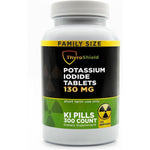 Thyroshield Potassium Iodide 130mg tablets 300 count bottle front view