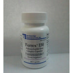 Breckenridge Pharmaceutical Ferrex 150 Polysaccharide Iron Complex front bottle view for iron deficiency support