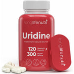 LongLifeNutri Uridine Monophosphate 300mg front bottle view