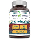 Amazing Nutrition Choline and Inositol 500mg bottle front view for cognitive health