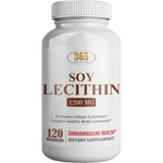 HEALTH LFE Soy Lecithin 1200mg high potency softgels front bottle view for brain health