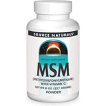 Source Naturals MSM with Vitamin C Powder 8 Ounce front container view for joint health