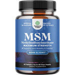Nature's Craft Pure MSM 1000mg joint support tablets front view bottle