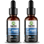 Happy Body Liquid MSM Drops front view bottle of pure supplement for joint health