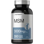 Horbaach MSM 3000mg with Calcium 300 caplets bottle front view for joint health