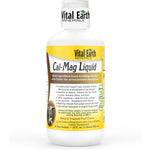 Vital Earth Minerals Cal-Mag Liquid 32 Fluid Ounce front view bottle showing premium bone health supplement package.
