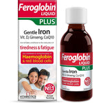 Vitabiotics Feroglobin Liquid Plus advanced iron supplement front view packaging