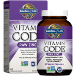 Garden of Life Vitamin Code Raw Zinc supplement bottle front view