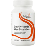 Seeking Health Multivitamin One Sensitive front bottle label view daily supplement