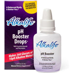 Alkalife Alkaline Water Drops pH Booster front view of the 1.25 fluid ounce bottle packaging