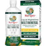 MaryRuth Organics Liquid Nighttime Multimineral Pineapple 32 ounce bottle front view sleep support supplement