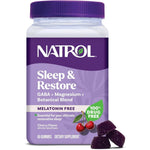 Natrol Sleep And Restore Magnesium Glycinate Blend Gummies front view bottle