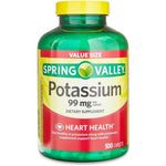 Ikj Potassium Caplets front view of green bottle for heart health support