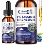 Alliwise Potassium and Magnesium Supplement Liquid Complex two pack front view bottle for high absorption mineral support