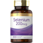 Carlyle Selenium 200 Micrograms vegetarian capsules bottle front view