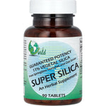 World Organic Super Silica 90 tablets front bottle view showing herbal supplement label.