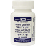 Zeyumee Sodium Chloride 1 Gram 100 Tablets bottle front view for electrolyte balance.