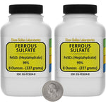 Eisen-Golden Laboratories Ferrous Sulfate 99% ACS Grade Powder front view packaging