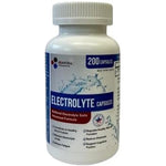 Graxcell Electrolyte Capsules 200 Count front view bottle for hydration recovery