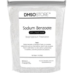 DMSOSTORE sodium benzoate powder one pound pouch front view for DIY cosmetics