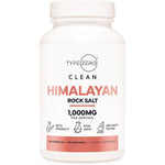 Type Zero Himalayan Pink Rock Salt 120 capsules bottle front view showing 1000mg supplement label.