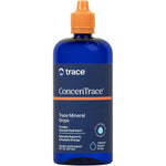 Trace Minerals ConcenTrace Ionic Mineral Drops 8 Fluid Ounce front view bottle showing the blue packaging.