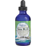 Mineral Resources International Anderson Sea MD Concentrated Trace Mineral Drops front view of four fluid ounce blue glass bottle