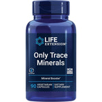 Life Extension Only Trace Minerals 90 capsules front view showing the product label