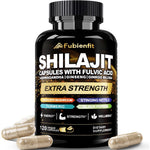 Fubienfit Shilajit Ashwagandha and Ginseng 120 capsules front view bottle showing premium vitality blend