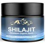 naypiny Himalayan Shilajit Organic Resin jar showing gold grade 600mg potency
