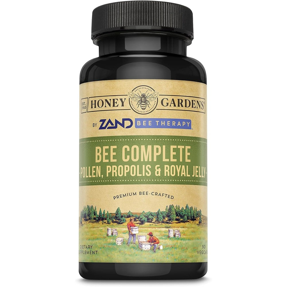 ZAND Bee Therapy Bee Complete 90 vegetarian capsules bottle front view