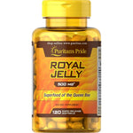 Puritan's Pride Royal Jelly 500mg 120 softgels front bottle view authentic USA imported dietary supplement