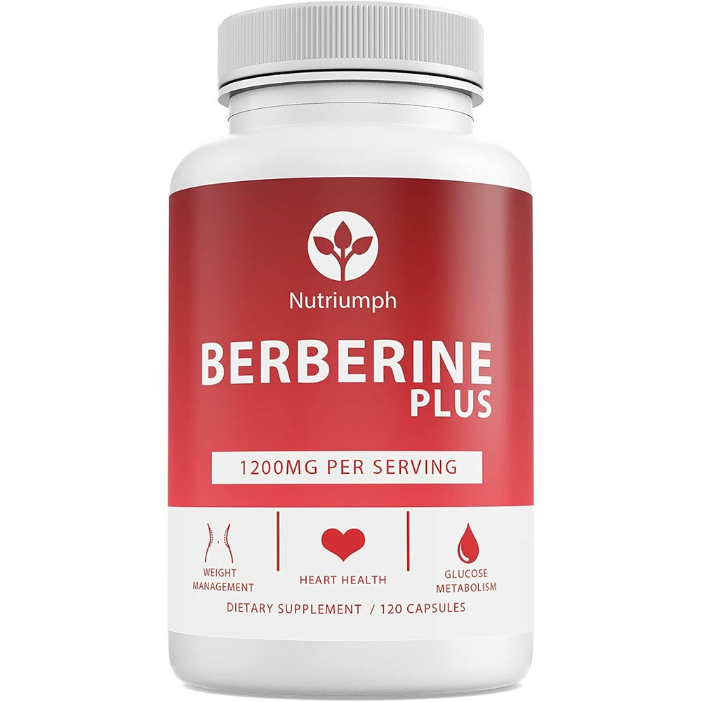 Nutriumph Berberine Plus 1200mg bottle front view premium metabolic supplement
