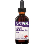 Natrol Liquid Melatonin front view bottle showing product label and berry flavor details