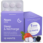 NeuroGum Neuro Sleep and Recharge meltaway mints front packaging view