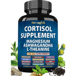 StrongVit Cortisol Manager supplement front view for natural stress relief.
