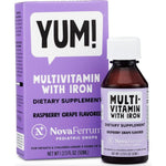 NovaFerrum Yum Liquid Multivitamin with Iron packaging front view for kids immunity support
