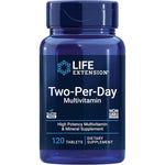Life Extension Two-Per-Day Multivitamin 120 Tablets front bottle view authentic USA import