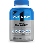 One A Day Men's 50 Plus Healthy Advantage Multivitamin 200 tablets front bottle view