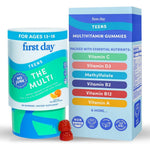 FIRST DAY Teen Multivitamin Gummies 60 count front bottle view for teen health
