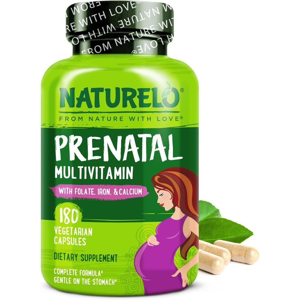 Naturelo Prenatal Multivitamin 180 capsules front view