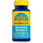 Nature's Life Vitamin A ten thousand IU one hundred softgels front view showing label for immune and vision support