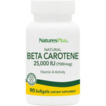 NaturesPlus Natural Beta Carotene 25,000 IU bottle front view
