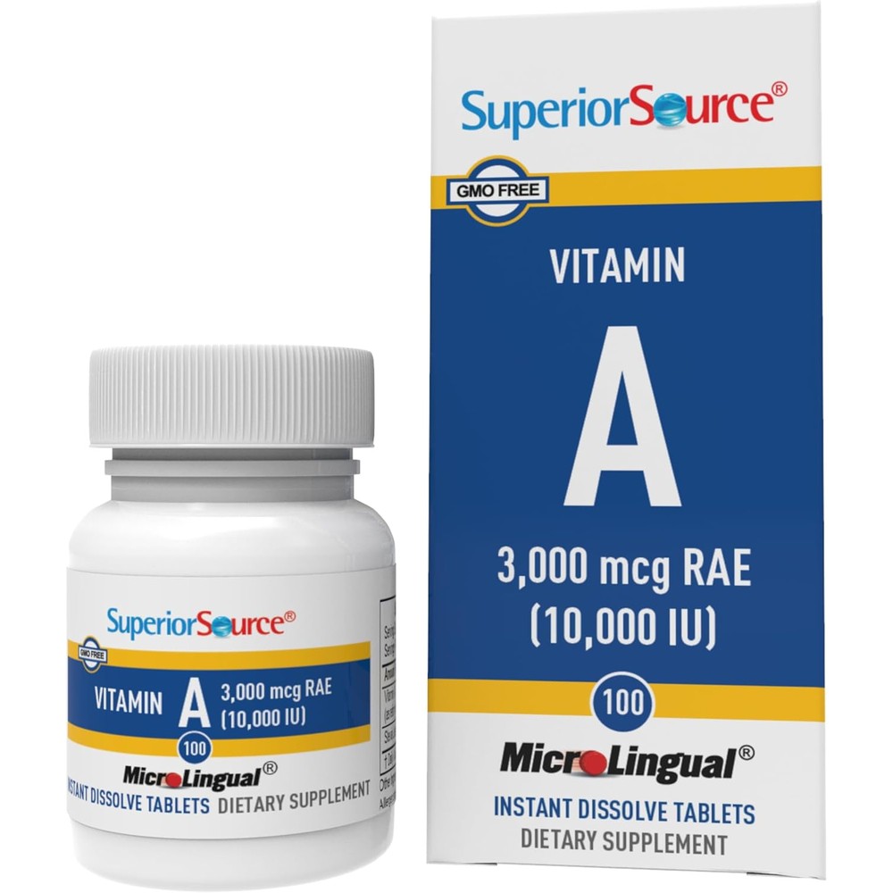 Superior Source Vitamin A 10,000 IU bottle front view