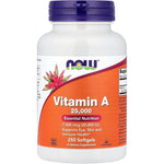 Now Foods Vitamin A 25000 IU softgel bottle front view
