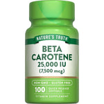 Nature's Truth Beta Carotene 25,000 IU bottle front view